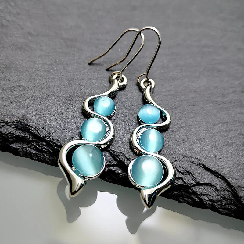 Boho Unique Handmade Natural Drop Hook Earrings Dangle Earrings with Eye Catching Design