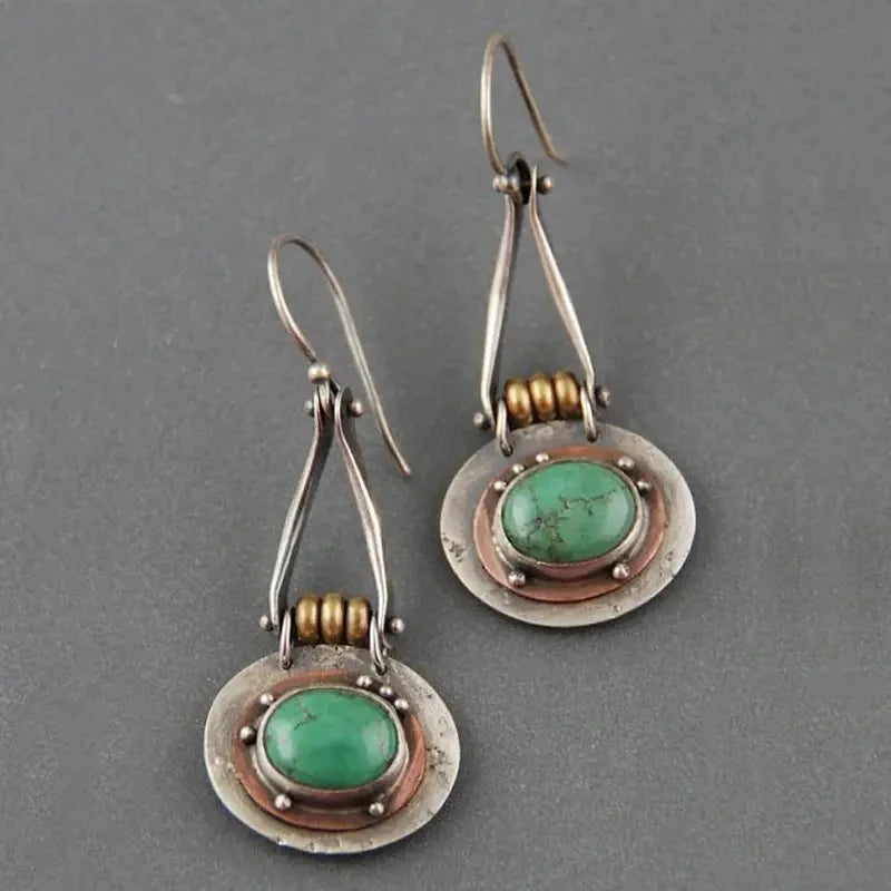 Vintage Turquoise Dangle Earrings