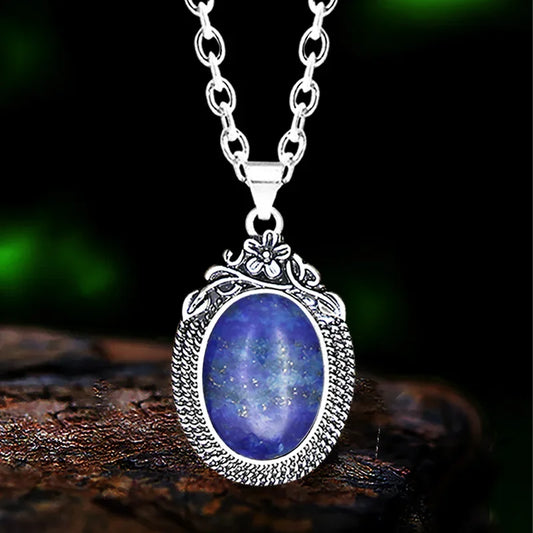 Natural Stone Lapis Lazuli Necklace