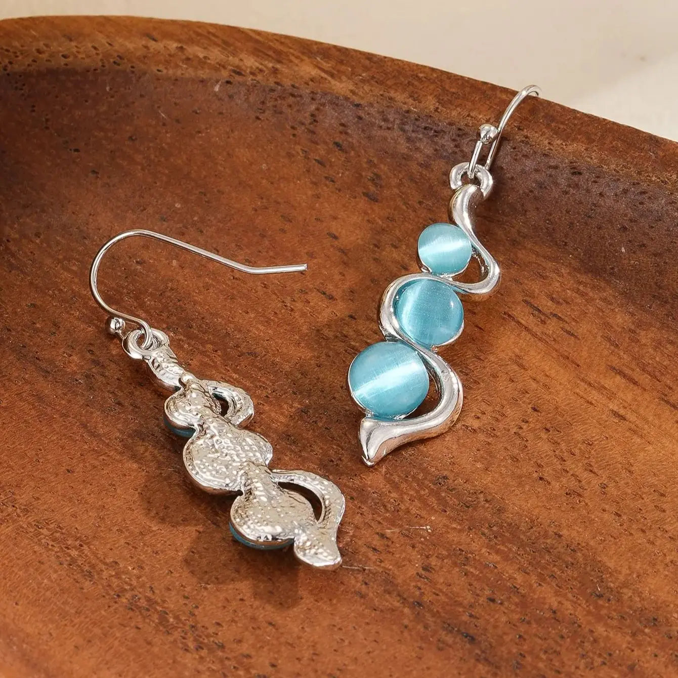 Boho Unique Handmade Natural Drop Hook Earrings Dangle Earrings with Eye Catching Design