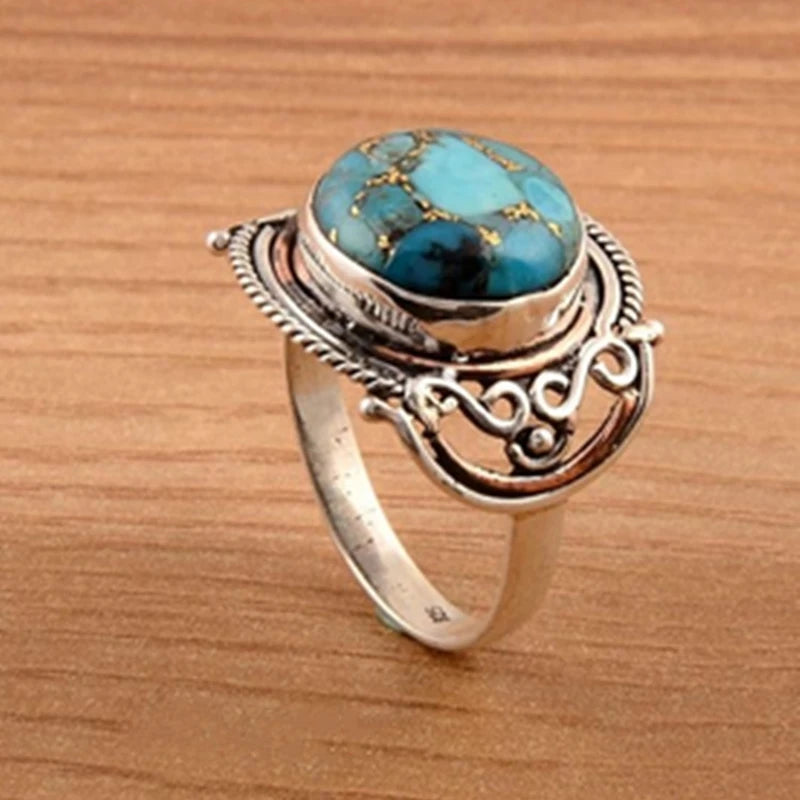 Natural Stone Vintage Ring
