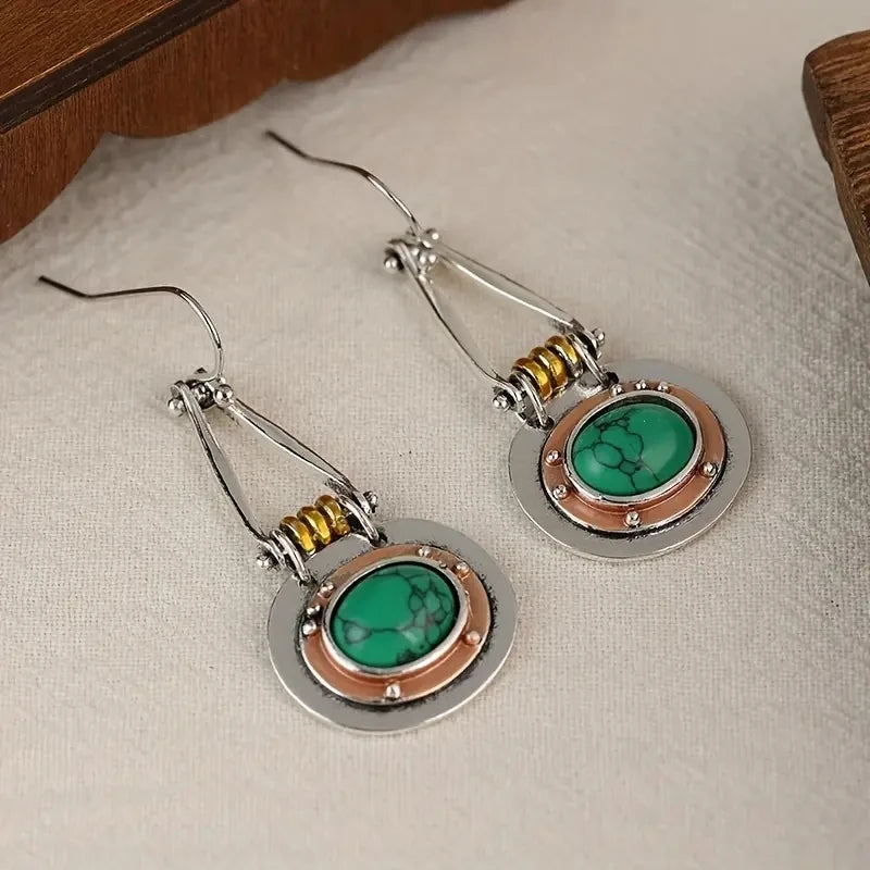 Vintage Turquoise Dangle Earrings