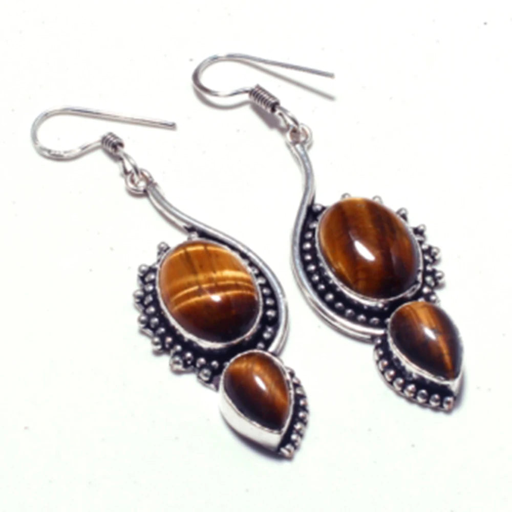 Tiger Eye   Bracelet   Silvers Overlay over Copper , 21.5 cm, B2218