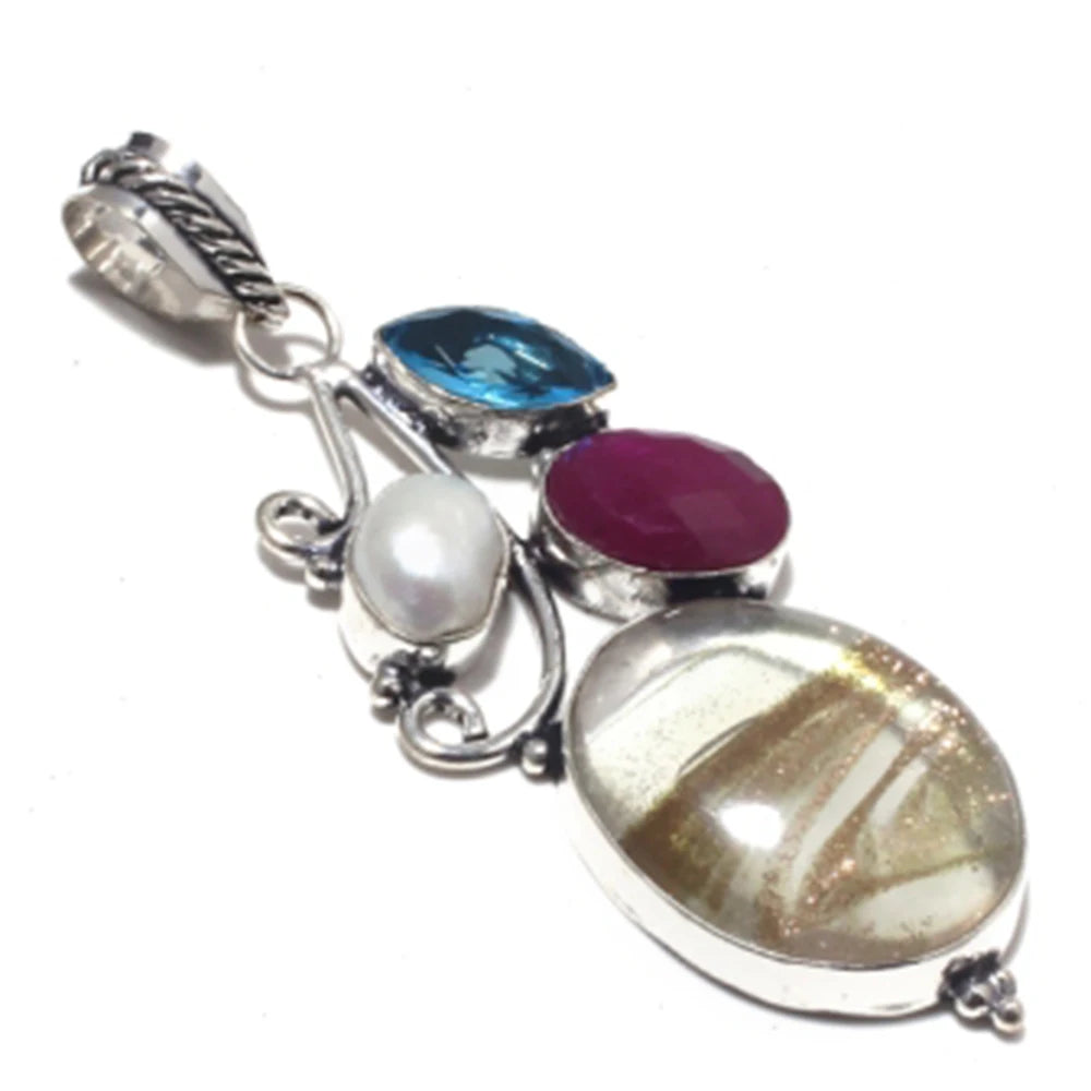 Amethysts   Bracelet   Silvers Overlay over Copper ,  21.9 cm, B1916