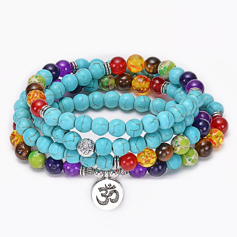 108 Mala Seven Chakras Bracelet