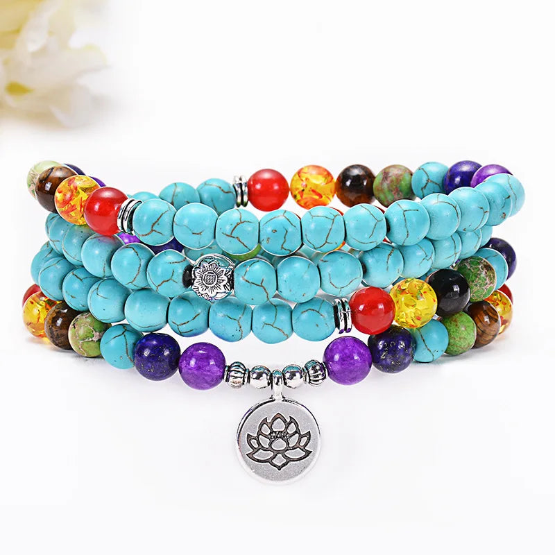 108 Mala Seven Chakras Bracelet