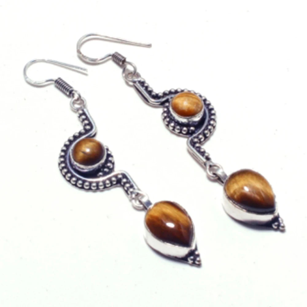 Tiger Eye   Bracelet   Silvers Overlay over Copper , 21.5 cm, B2218