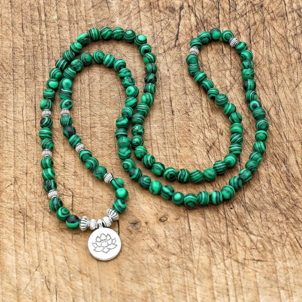 6 MM 108 Mala Bracelet