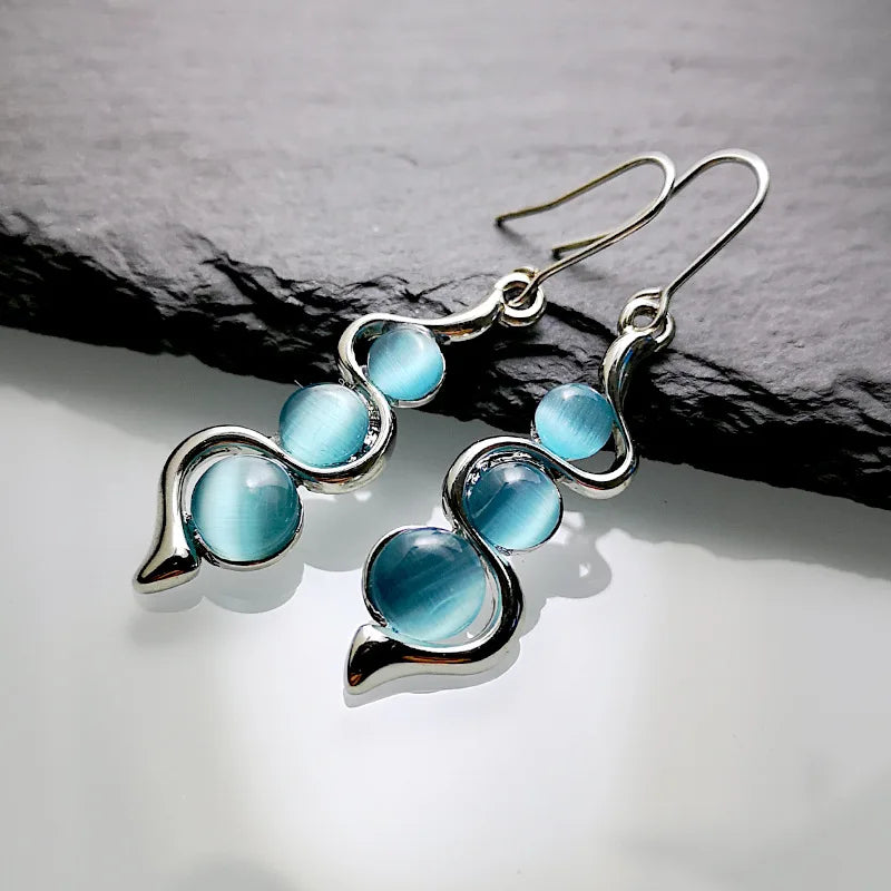 Boho Unique Handmade Natural Drop Hook Earrings Dangle Earrings with Eye Catching Design