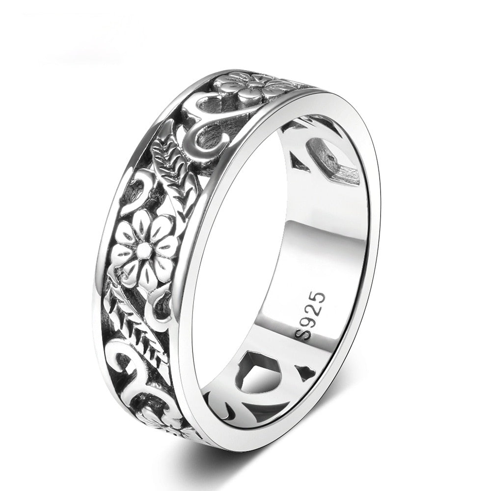 Vintage Hollow Flower Ring