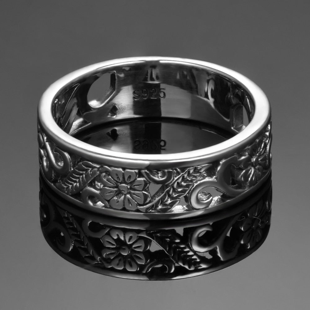 Vintage Hollow Flower Ring