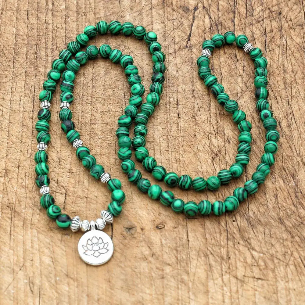 6 MM 108 Mala Bracelet