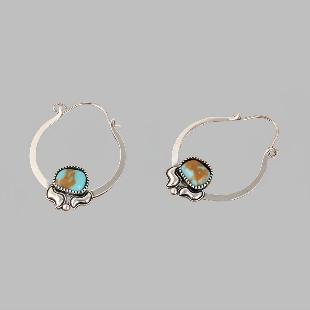 Green Hoopla Earrings